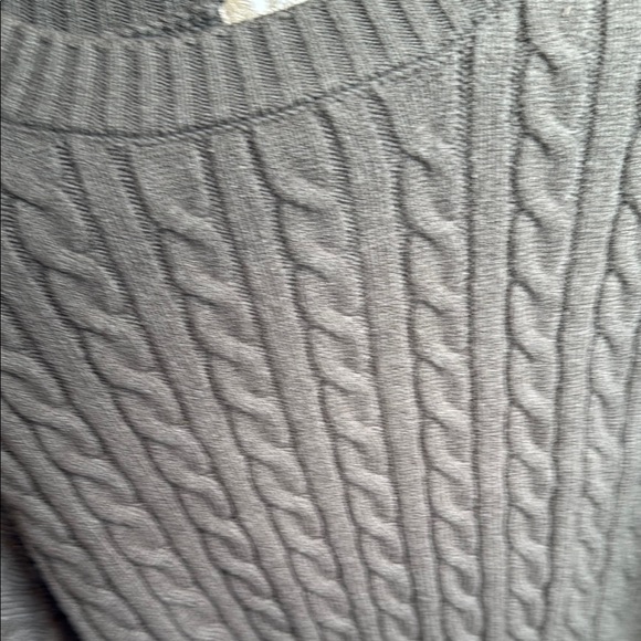 Alter'd State women's cable Knit Cropped Sweater - olive green, size M - Picture 3 of 10